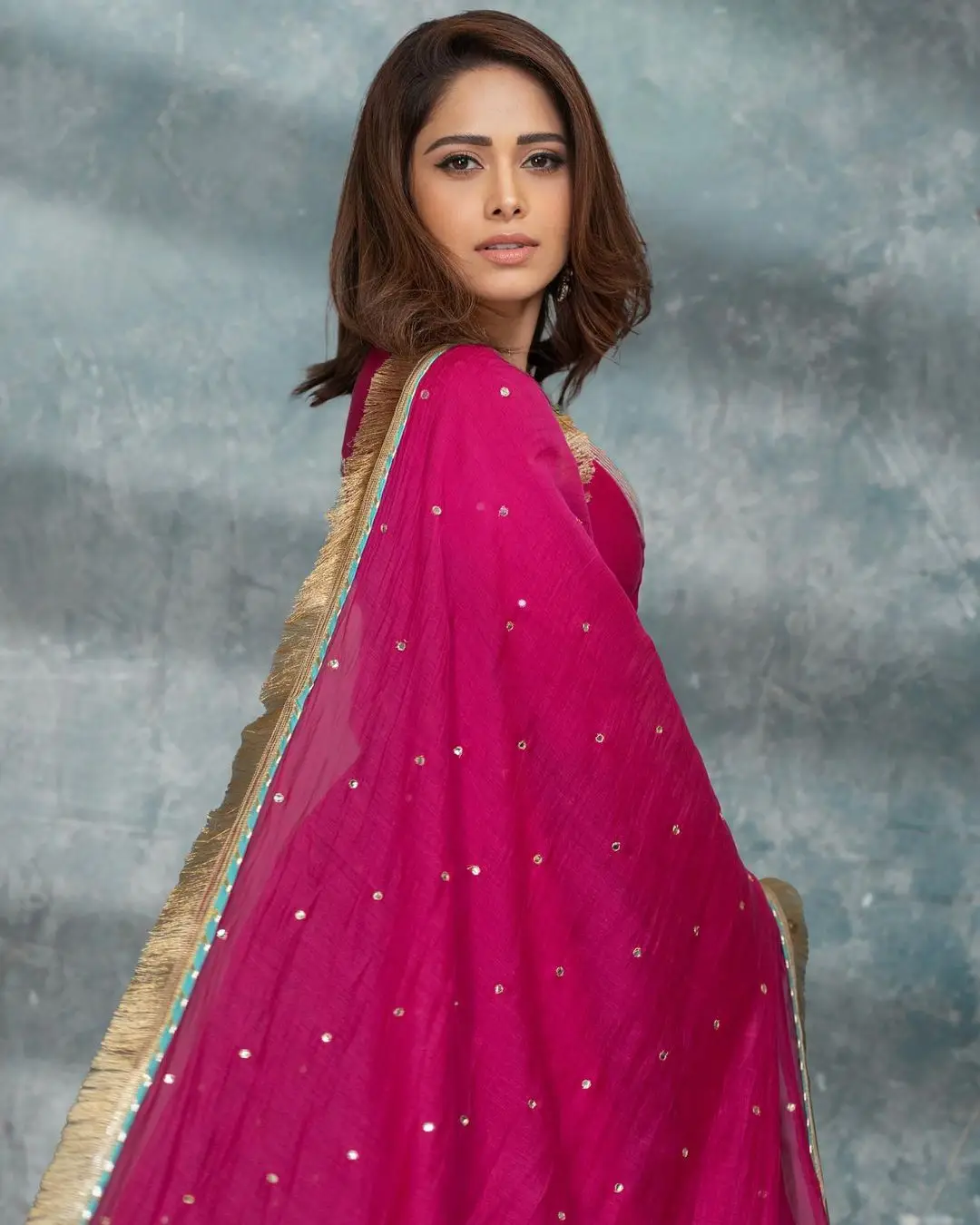 Nushrratt Bharuccha Stills In Pink Gown